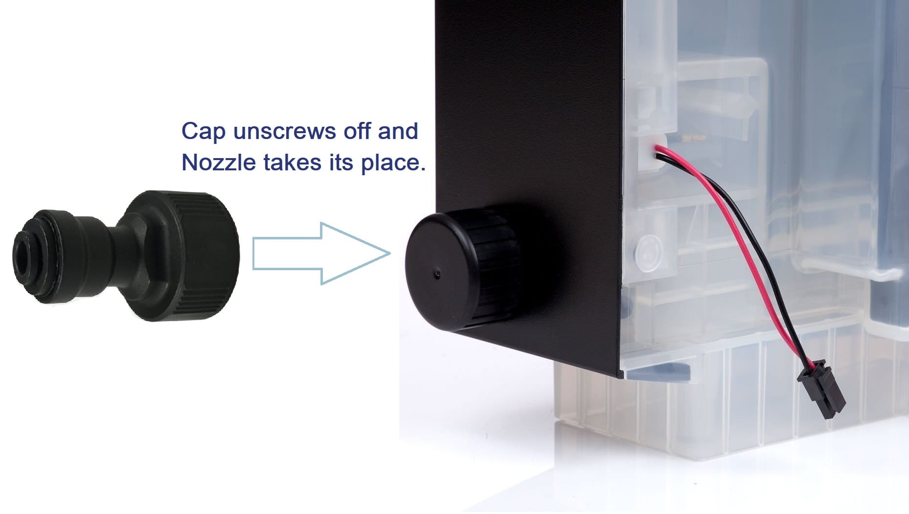 keurig direct water line plumb kit nozzle instruction display