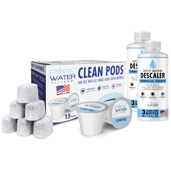 descale and rinse pod clean brewer care kit