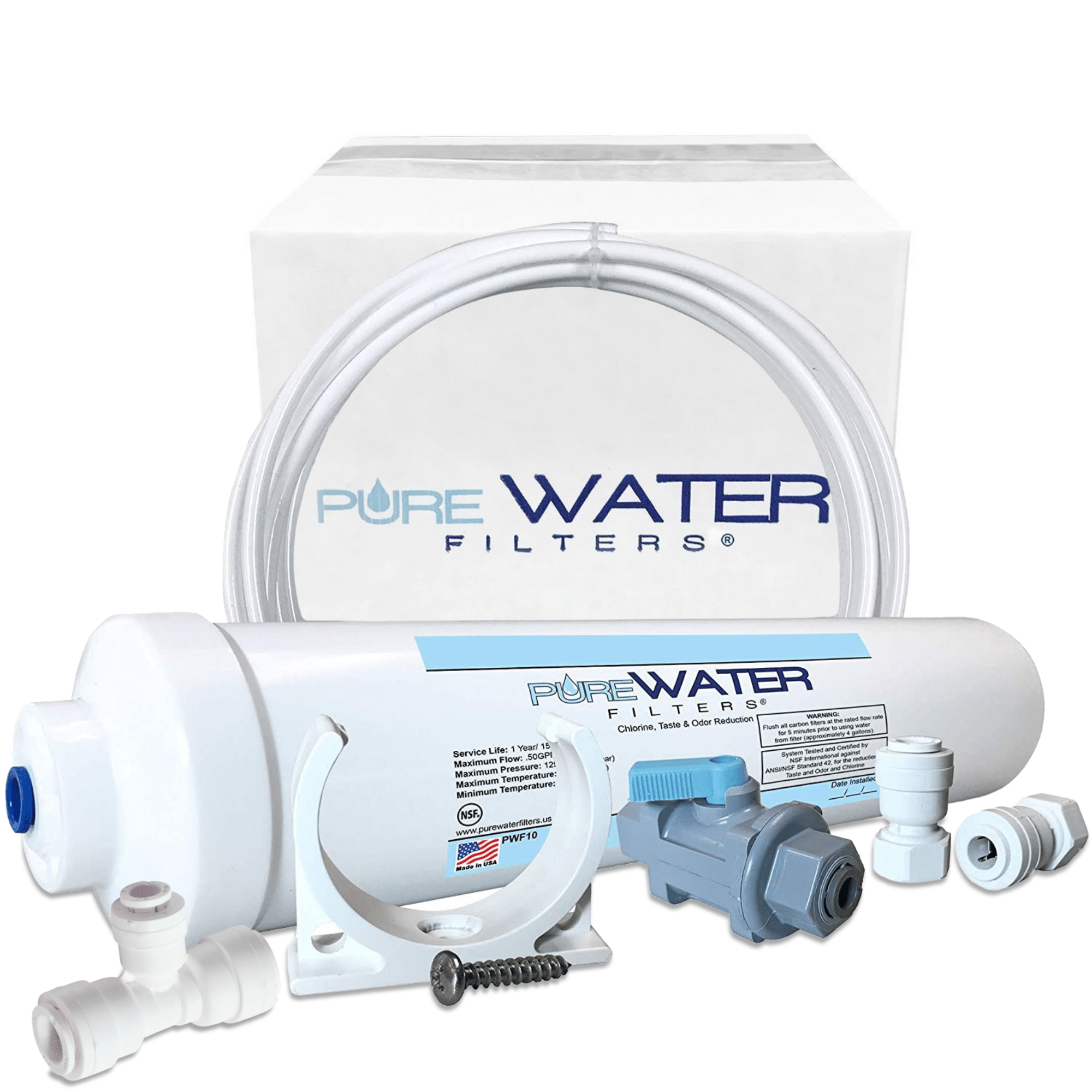 Universal Water Filter Refill Do-It-Yourself Kit, For Non-Plumbed  Countertop Ice Makers by PureWater Filters Compatible with GE Profile Opal