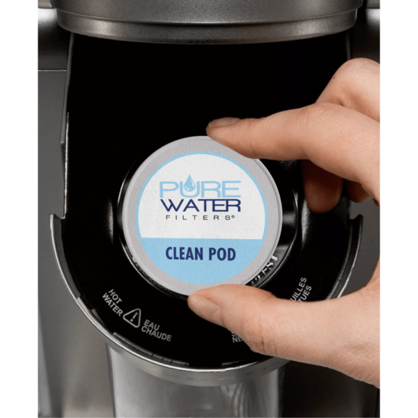 Clean Pod in Coffee Brewer
